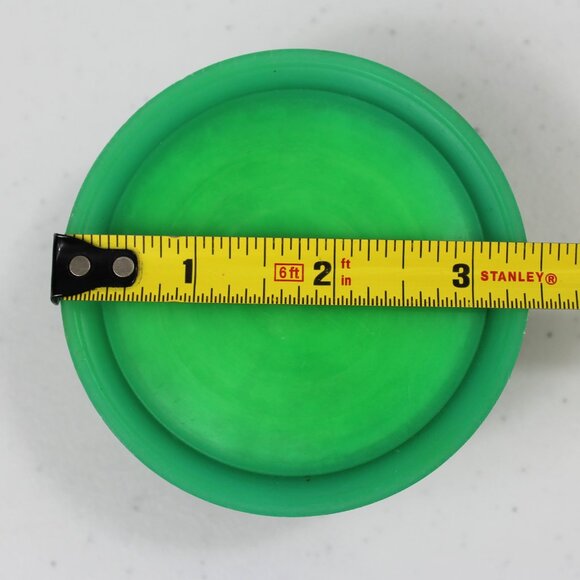 Vintage Green Flower Frog – Mid-Century Plastic Cage with Metal Pins – Florals - Picture 5 of 6